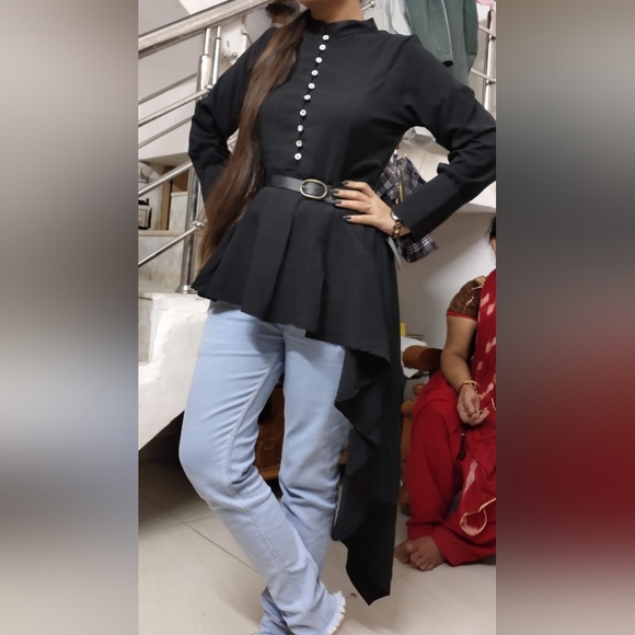 Black designer top - Picture 10 of 16